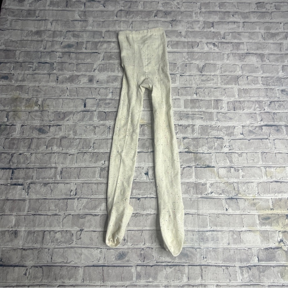 EUC Target White Speckle Tights Size 7-10